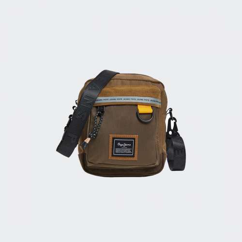 BOLSA PEPE JEANS AZIEL LONDOM MUD BRO