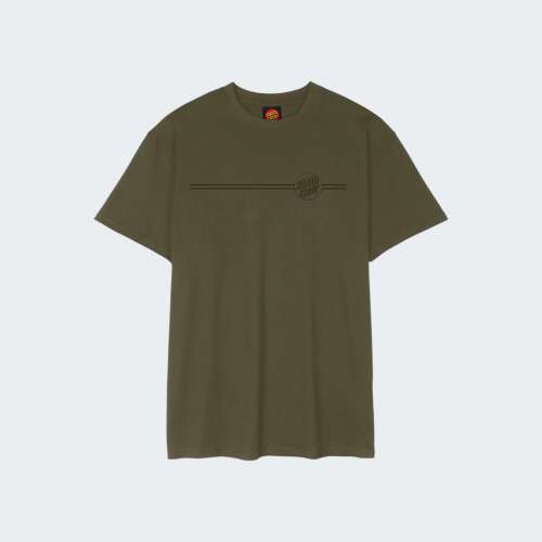 TSHIRT SANTA CRUZ TONAL OPUS DOT STRIPE UNIFORM GREEN