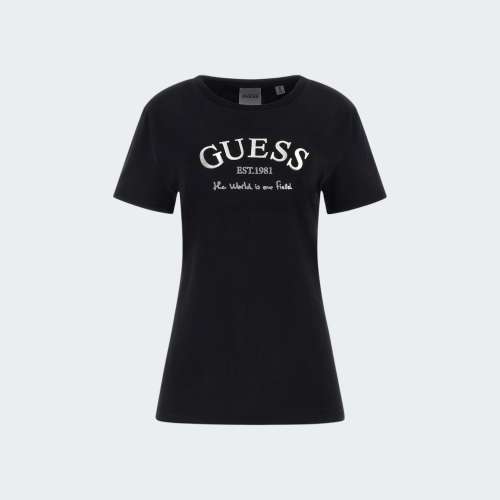 TSHIRT GUESS MARGOT JBLK